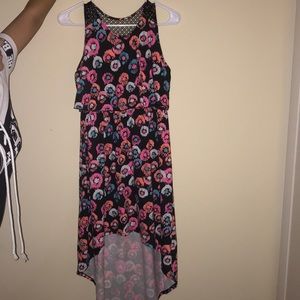 a multicolor vibrant dress